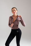 Just A Winner Long Sleeve Fitness Jacket -  - CROP TANKS