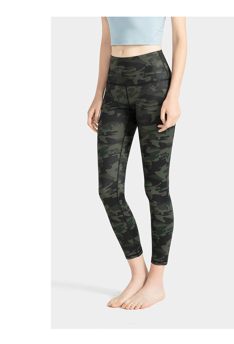 High Waisted Pattern Leggings -  - Leggings