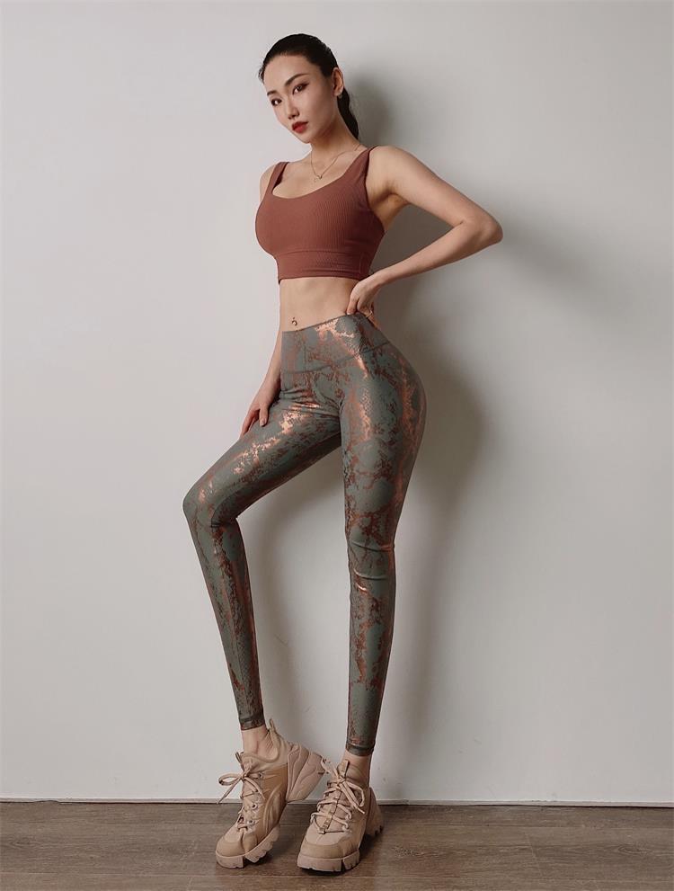 Exotic Snake High Waist Yoga Leggings -  - Leggings