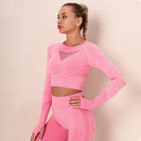 YOGA OUTFITS 4 PIECE PRINT WORKOUT SETS -  - Sets