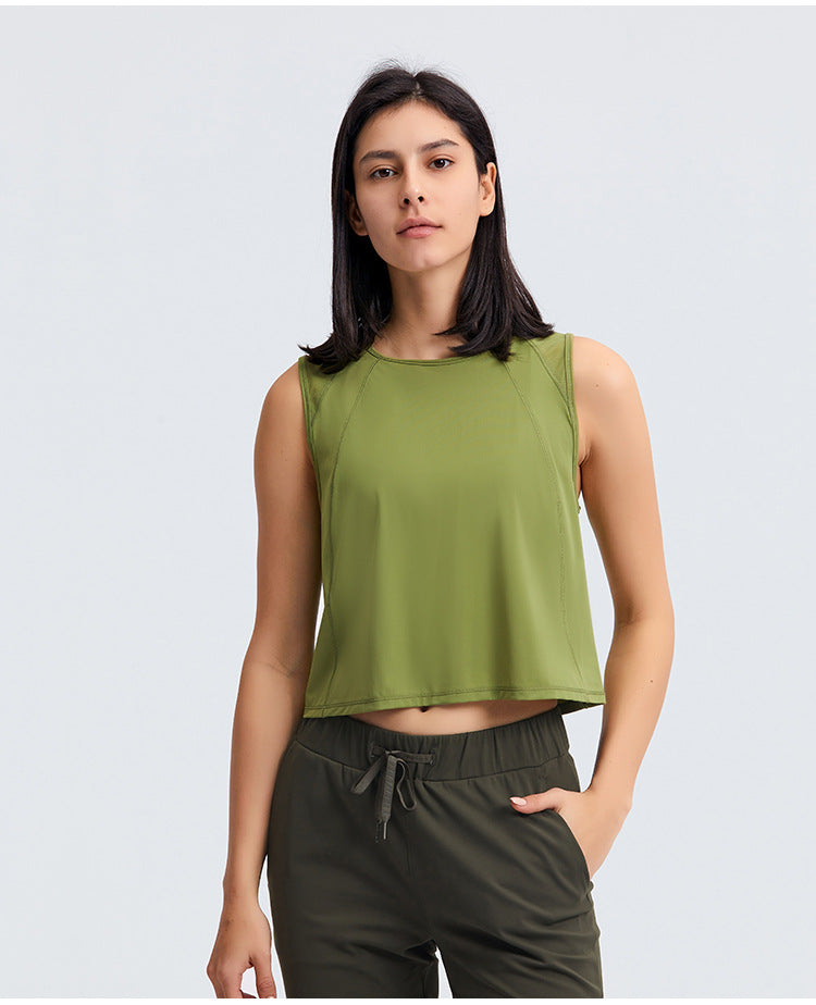 Studio Time Yoga Crop Top -  - CROP TANKS