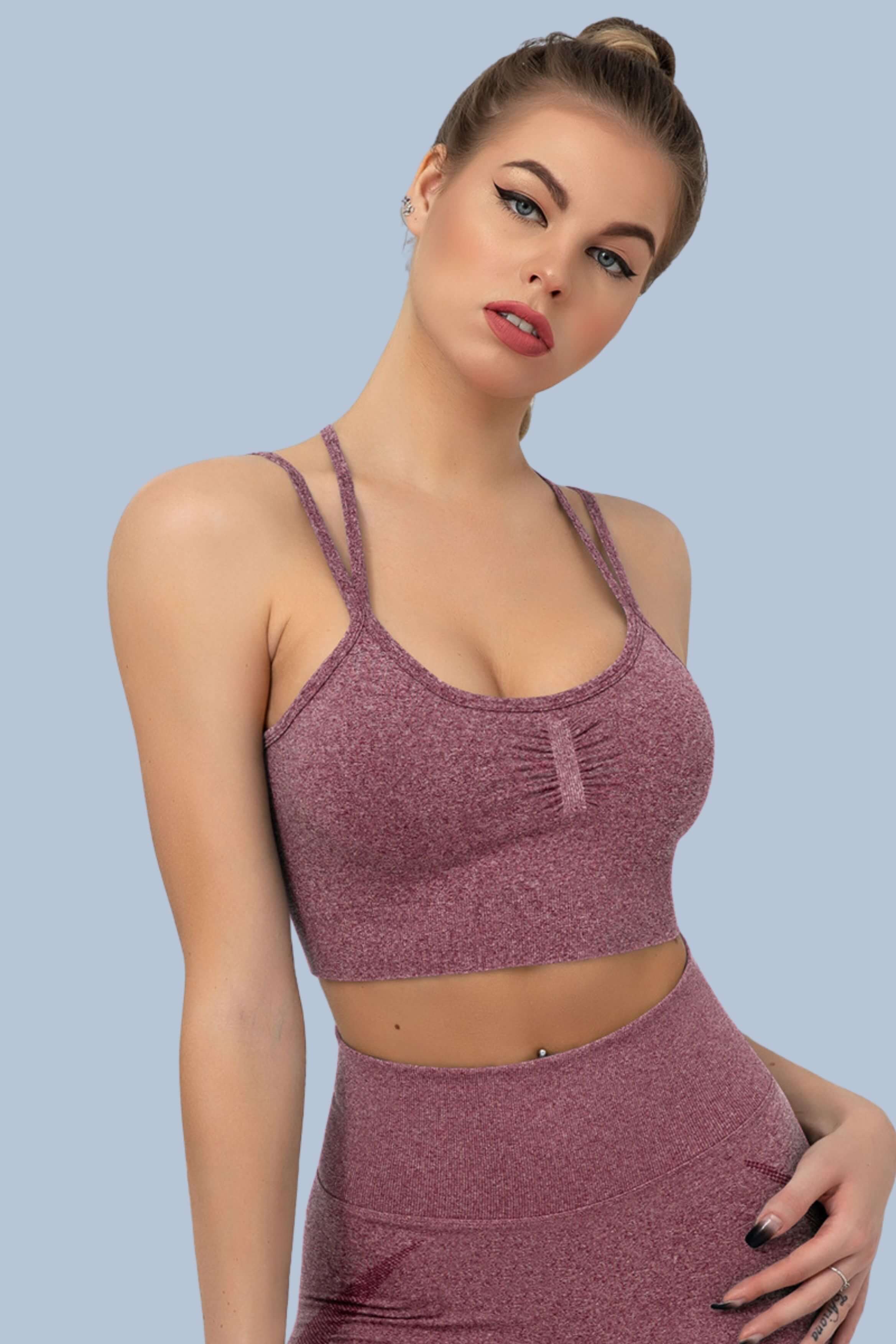 Superfit breathable Sexy Seamless Sports Bra