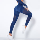 Yogadept hollow out Mesh Breathable Yoga Leggings -  - Leggings