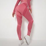 Yogadept hollow out Mesh Breathable Yoga Leggings -  - Leggings