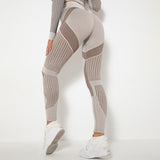 Yogadept hollow out Mesh Breathable Yoga Leggings -  - Leggings