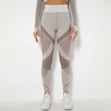 Yogadept hollow out Mesh Breathable Yoga Leggings -  - Leggings