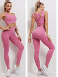 Seamless Push Up Yoga Set 2 Piece