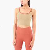 Women Double color strap Sports Bra -  - Bras
