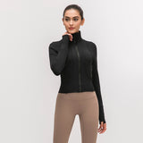Just A Winner Long Sleeve Fitness Jacket -  - CROP TANKS