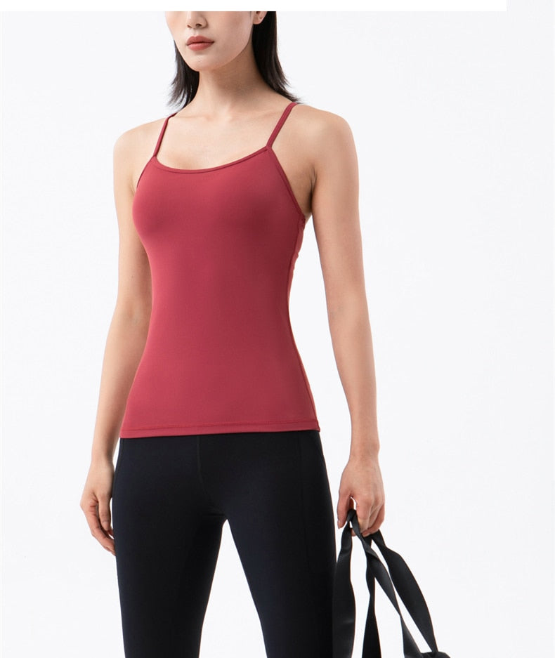 Feeling Motivated Y-back Fitness Tank Top -  - CROP TANKS