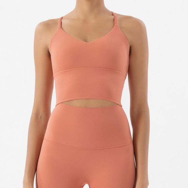 Ready And Steady V-neck Yoga Crop Top -  - CROP TANKS