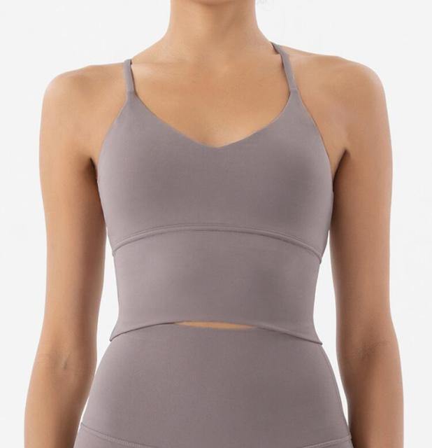 Ready And Steady V-neck Yoga Crop Top -  - CROP TANKS