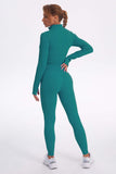 Acid Wash Long sleeves Seamless Ribbed 2 Piece Workout Sets