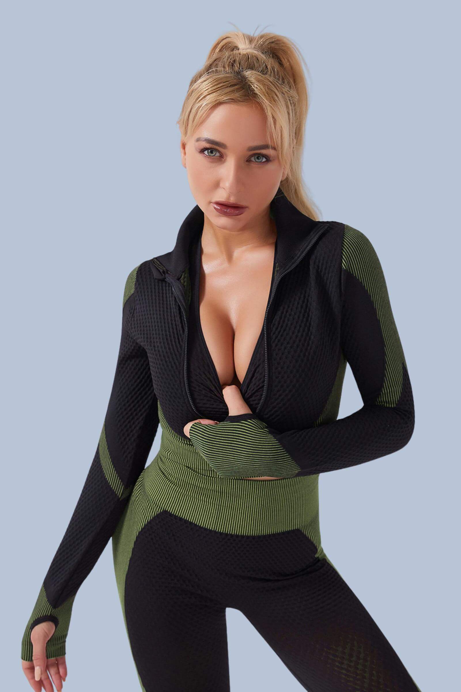 Workout Outfit 3 Piece Seamless Stretch suits