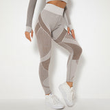 Yogadept hollow out Mesh Breathable Yoga Leggings -  - Leggings