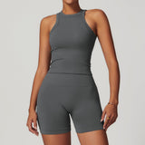 Wholesale Seamless Yoga Top With Short Set
