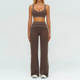 Wholesale Color Block Yoga Set