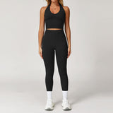 Wholesale Seamless Yoga Vest With Pants Set