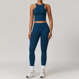 Wholesale Seamless Yoga Top With Short Set