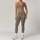 Wholesale Seamless Yoga Vest With Pants Set
