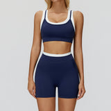 Wholesale Ribbed Yoga Bra With Short Set