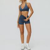 Wholesale Bra With Short Yoga Set
