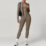 Wholesale Seamless Yoga  Vest, Jacket And Pant Set