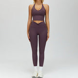 Wholesale Bare Feel Yoga Vest With Pants Set