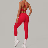 Wholesale Adjustable Yoga Jumpsuit Set