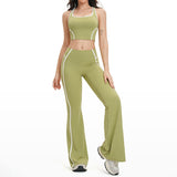 Wholesale Open Back Yoga Vest With Trousers Set