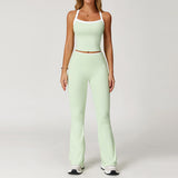 Wholesale Women's Sport Luxe Activewear Set - Wide Leg