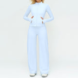 Wholesale Brushed  Jackets &pants Yoga Set