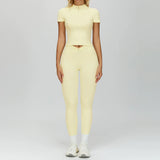 Wholesale Bare Feel Yoga  Short sleeves With Pants Set