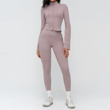 Wholesale Zip neck Yoga Set