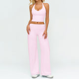 Wholesale Brushed  Vest &Pants Yoga Set