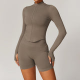 Wholesale Seamless Yoga Vest With Jacket Set