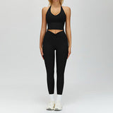 Wholesale Bare Feel Yoga Vest With Pants Set