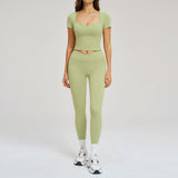 Wholesale Women's Seamless Running Activewear Set