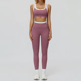 Wholesale Ribbed Yoga Bra With Pants Set