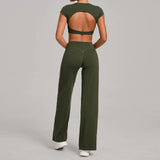 Wholesale Open Back Yoga Set