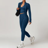 Wholesale Seamless Yoga  Vest, Jacket And Pant Set