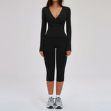 Wholesale Women's Sculpt Core Activewear Set - Longsleeves + Mid