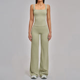 Wholesale Women's Ribbed Knit Activewear Set