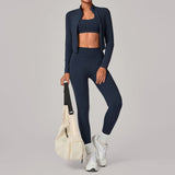 Wholesale Zip Collar Yoga Set