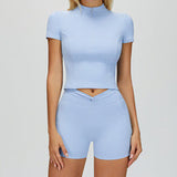 Wholesale Bare Feel Yoga Short sleeves With Short Set