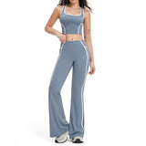 Wholesale Open Back Yoga Vest With Trousers Set