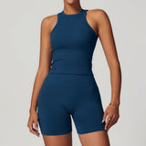 Wholesale Seamless Yoga Top With Short Set