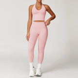 Wholesale Seamless Yoga Vest With Pants Set