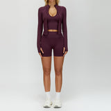 Wholesale Seamless Yoga Vest,Jacket and short Set