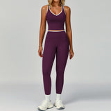 Wholesale Women's Slim Fit Activewear Set - Vest + Trousers